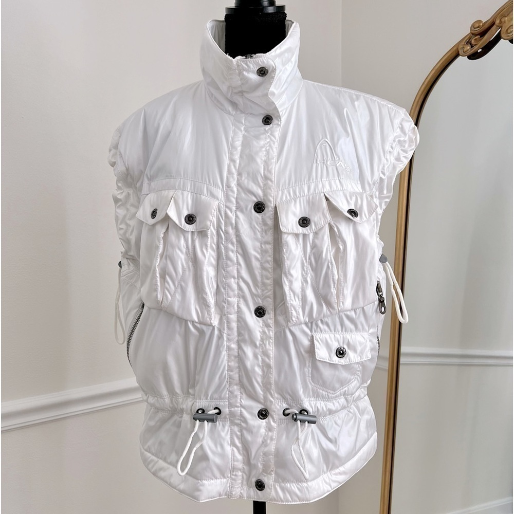 Vintage Head White Puffer Vest